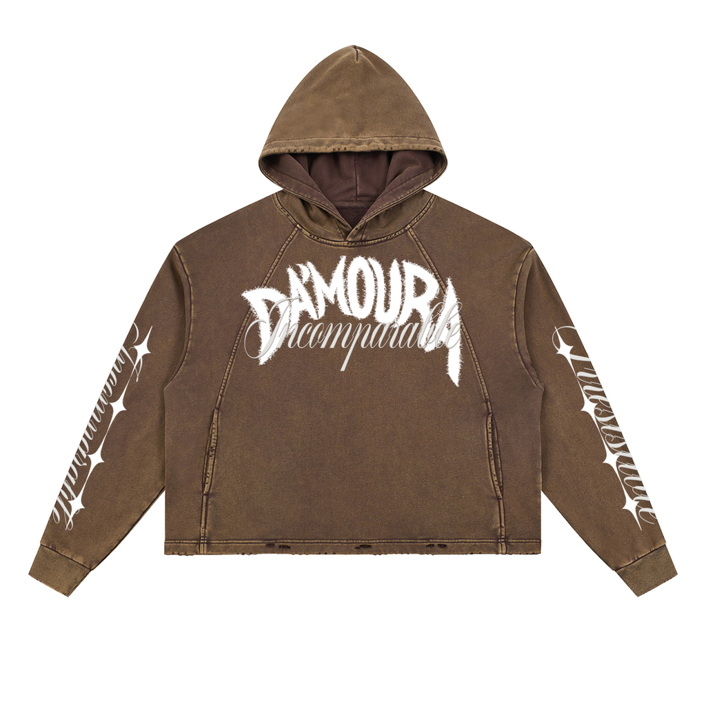 Vintage Washed "DA'MOURA" Hoodie