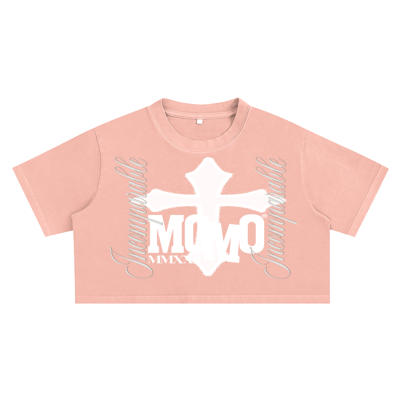 Snow Washed “ MOMO” Crop Top