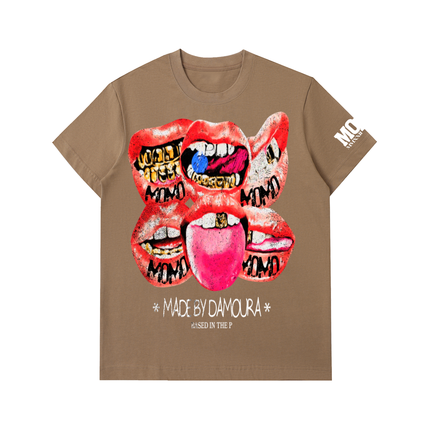 Heavyweight "BORN FROM PAIN" Cotton T-Shirt