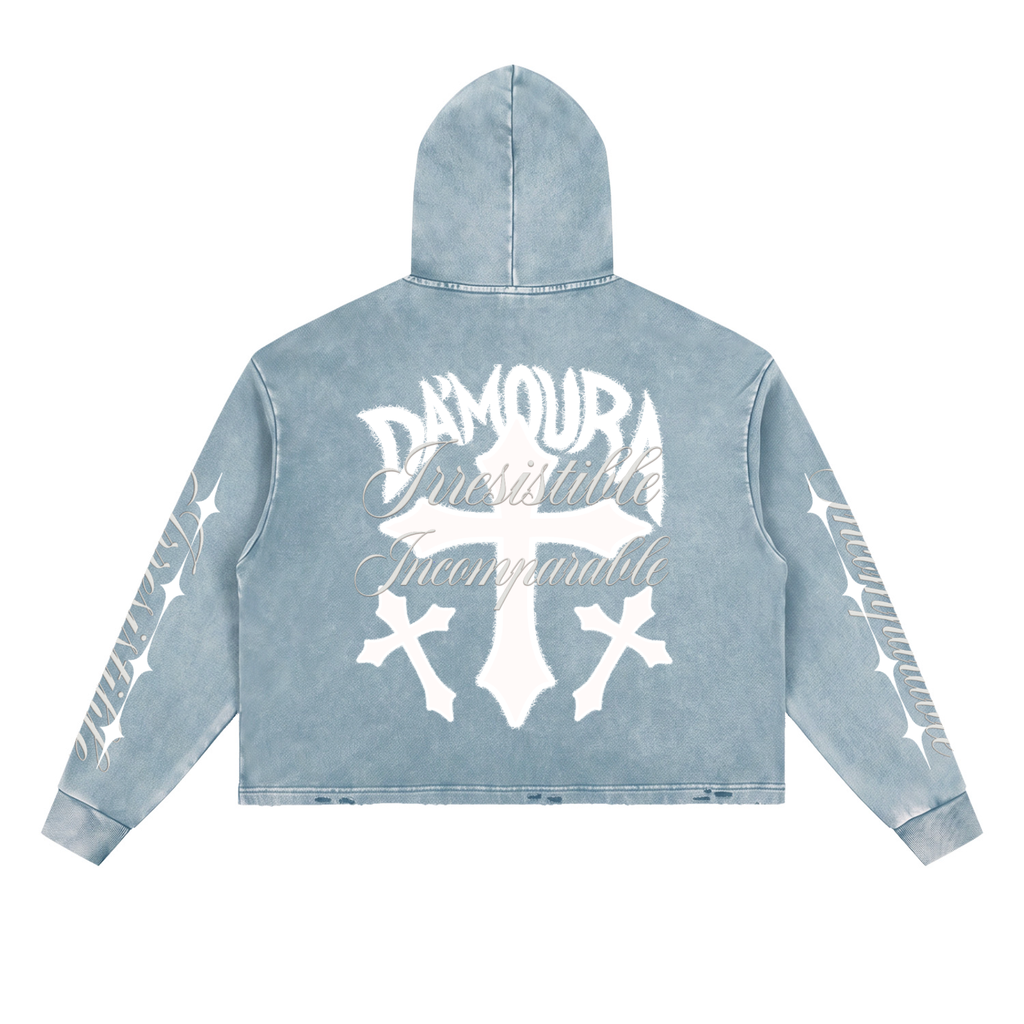 Vintage Washed "DA'MOURA" Hoodie