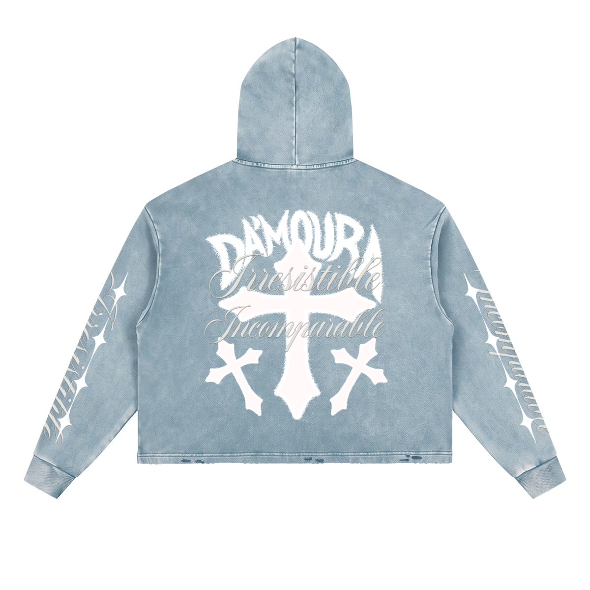 Vintage Washed "DA'MOURA" Hoodie