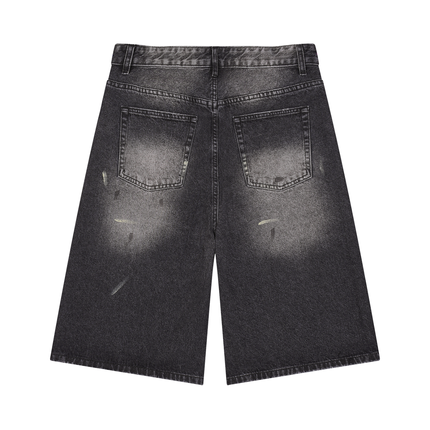 Vintage Wash "I LOVE DA'MOURA" Denim Jorts
