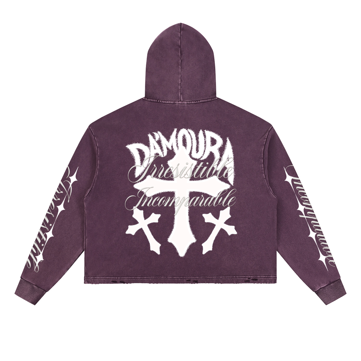 Vintage Washed "DA'MOURA" Hoodie