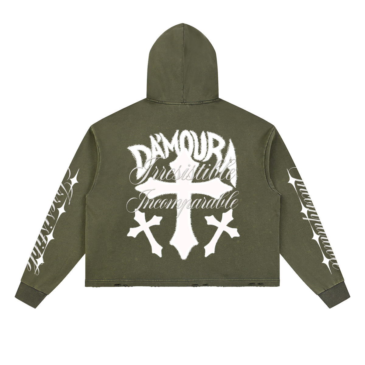 Vintage Washed "DA'MOURA" Hoodie