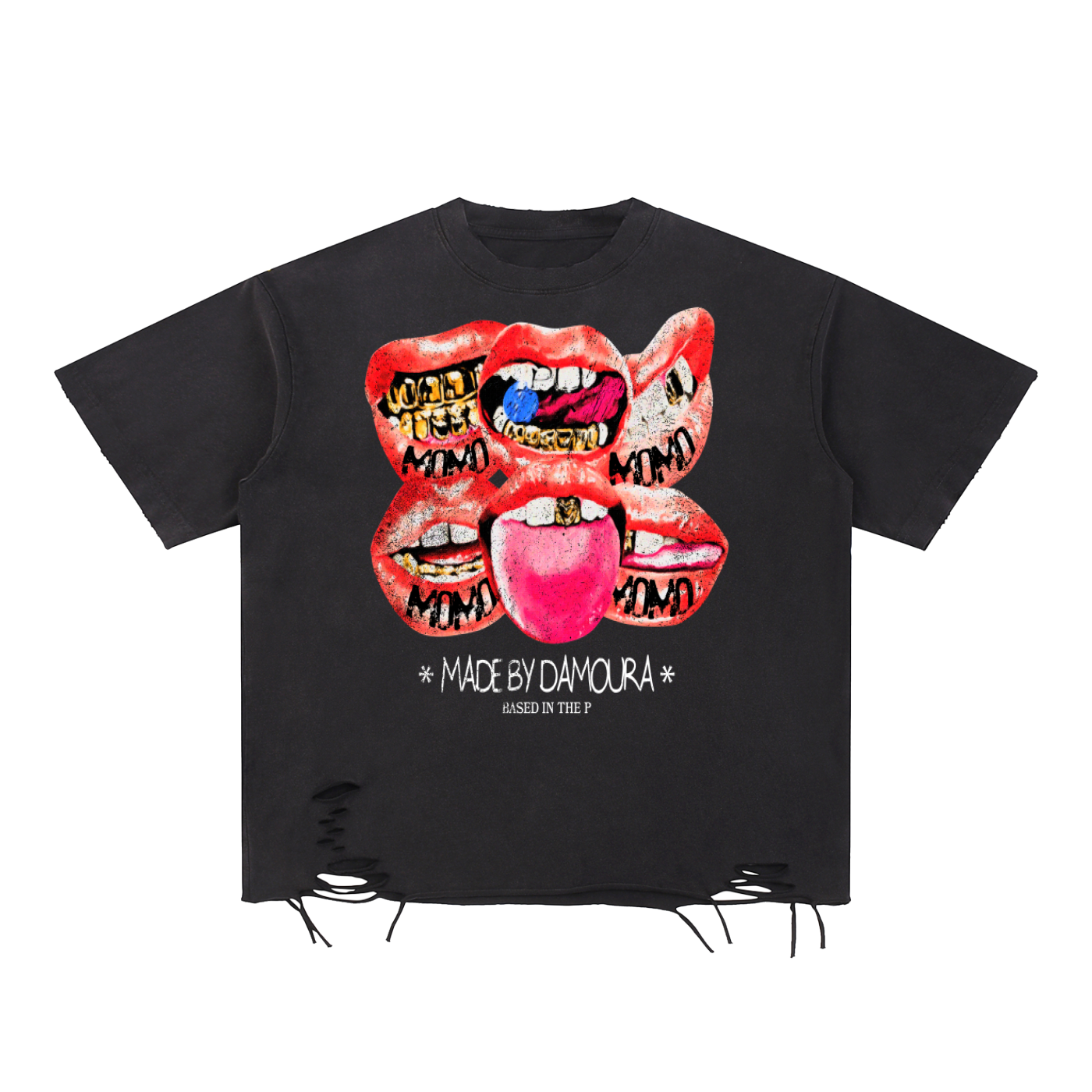 Snow Washed "BORN FROM PAIN" T-Shirt