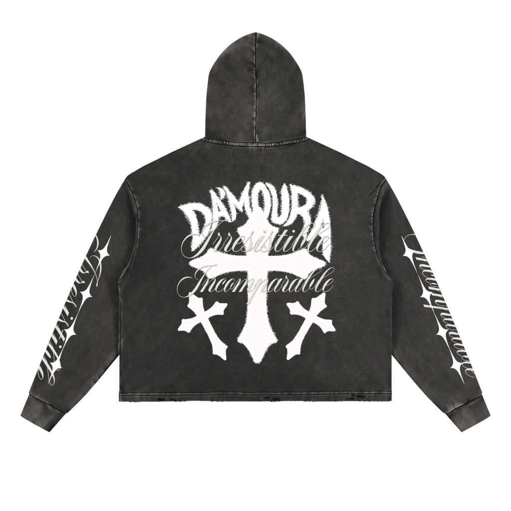 Vintage Washed "DA'MOURA" Hoodie