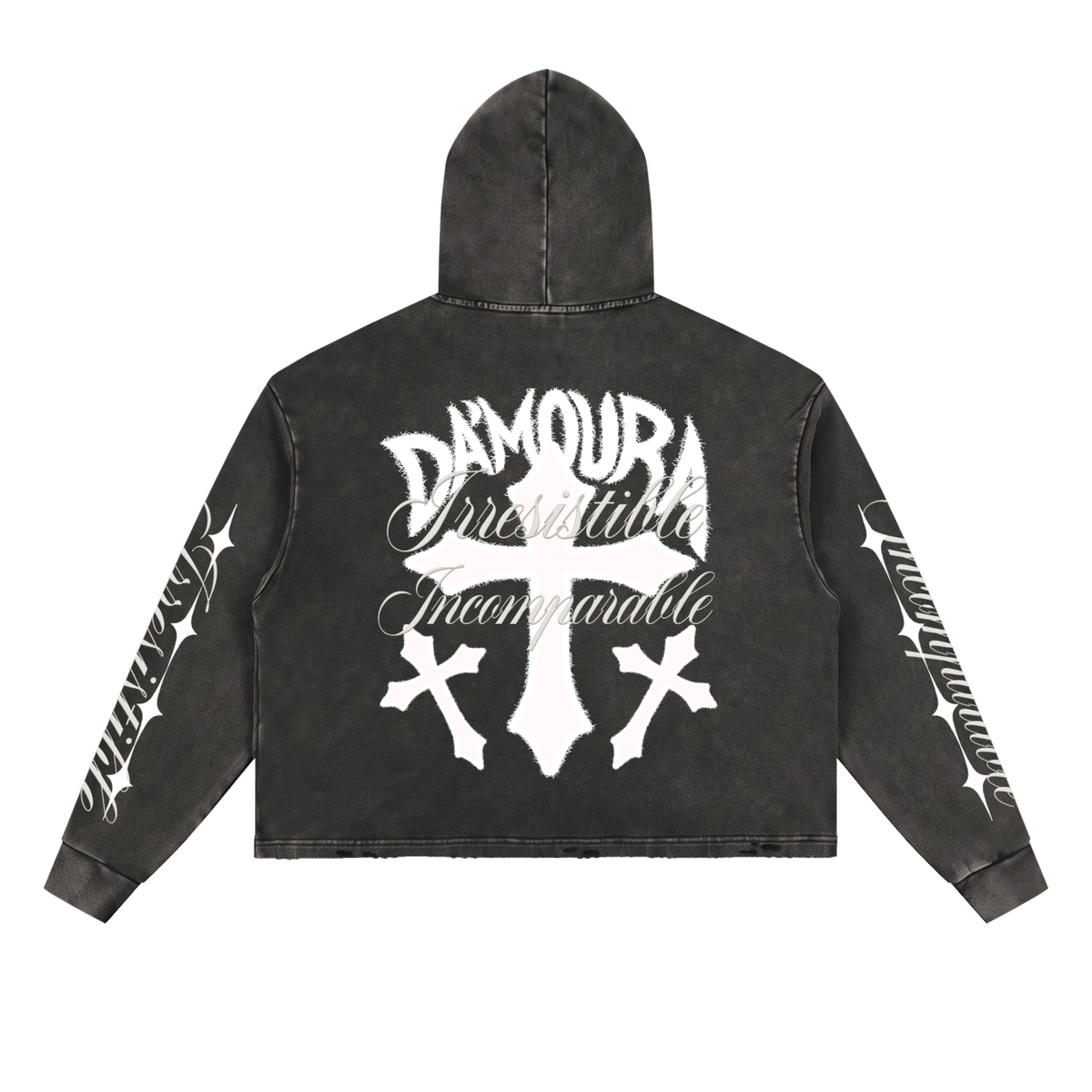 Vintage Washed "DA'MOURA" Hoodie