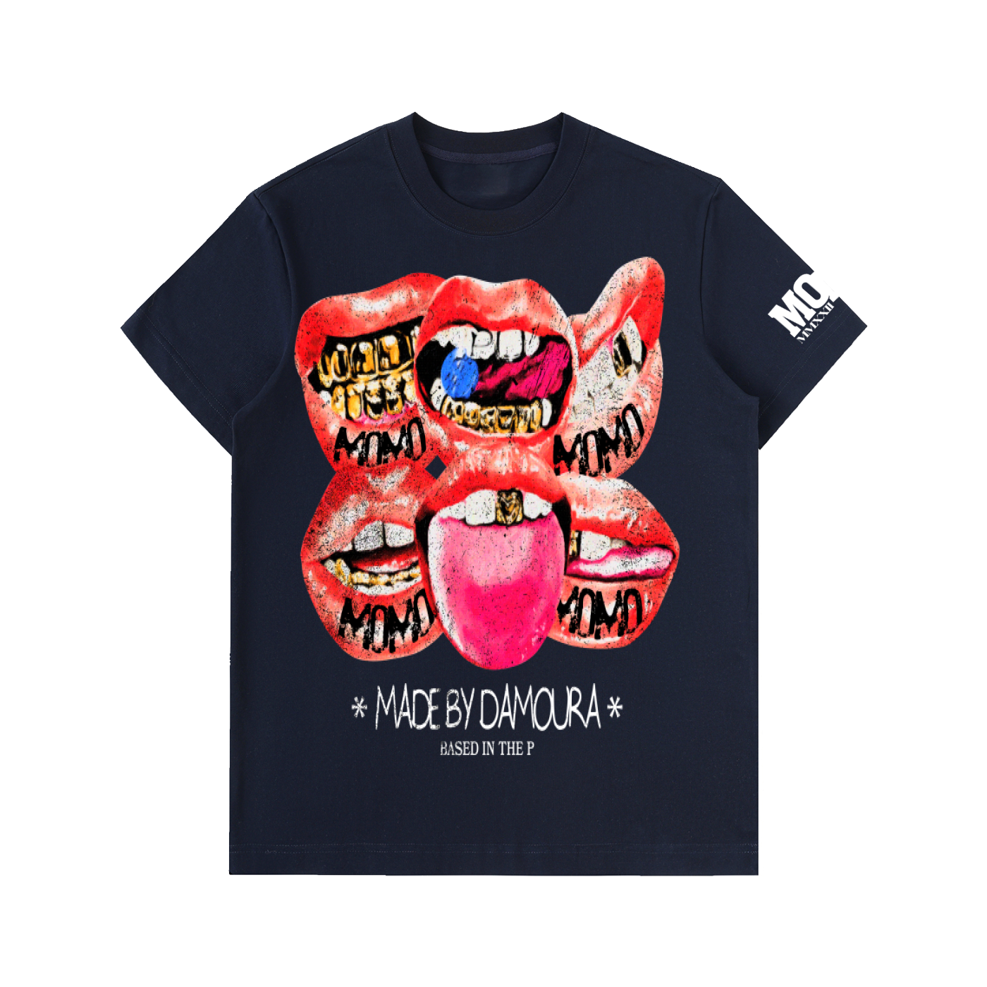 Heavyweight "BORN FROM PAIN" Cotton T-Shirt