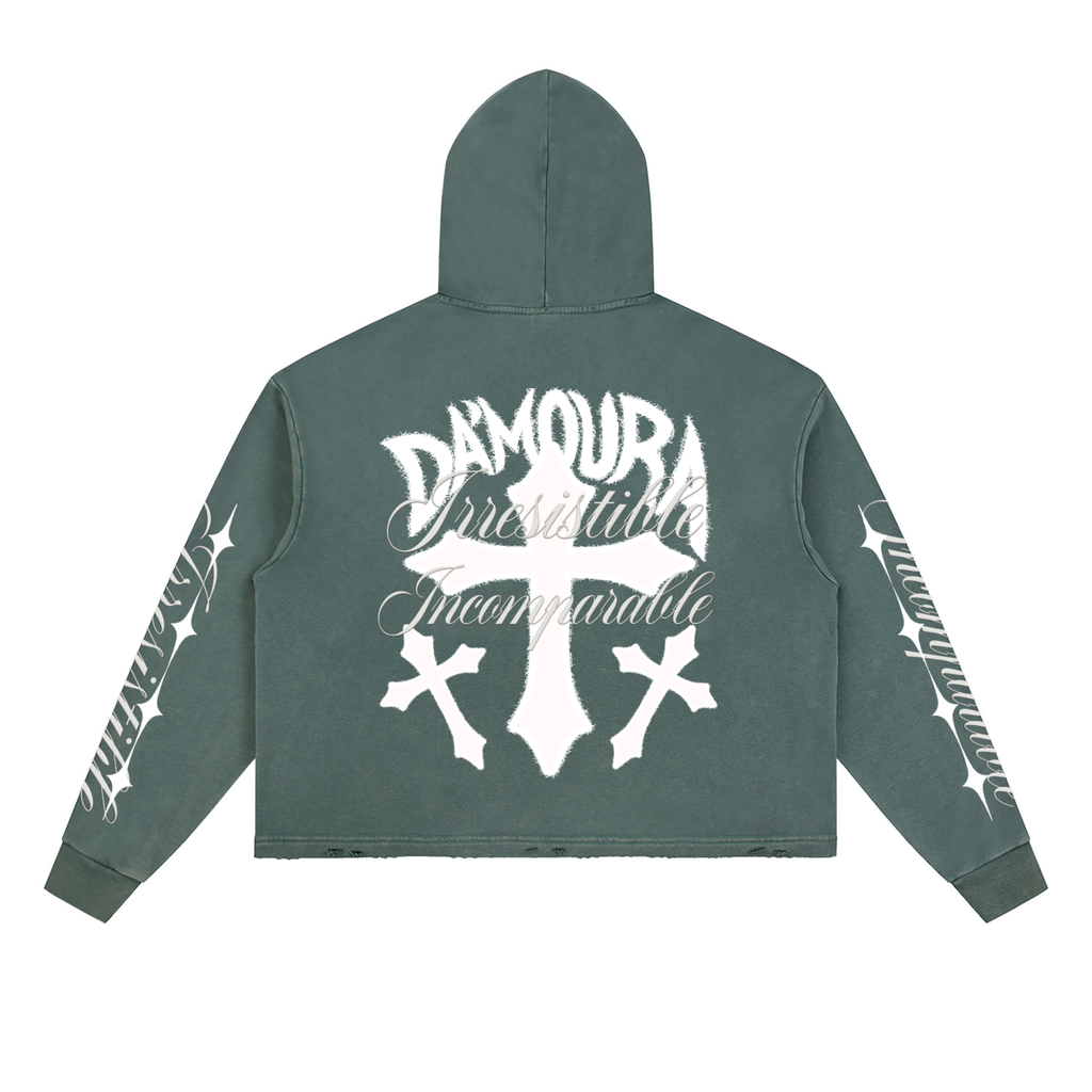 Vintage Washed "DA'MOURA" Hoodie