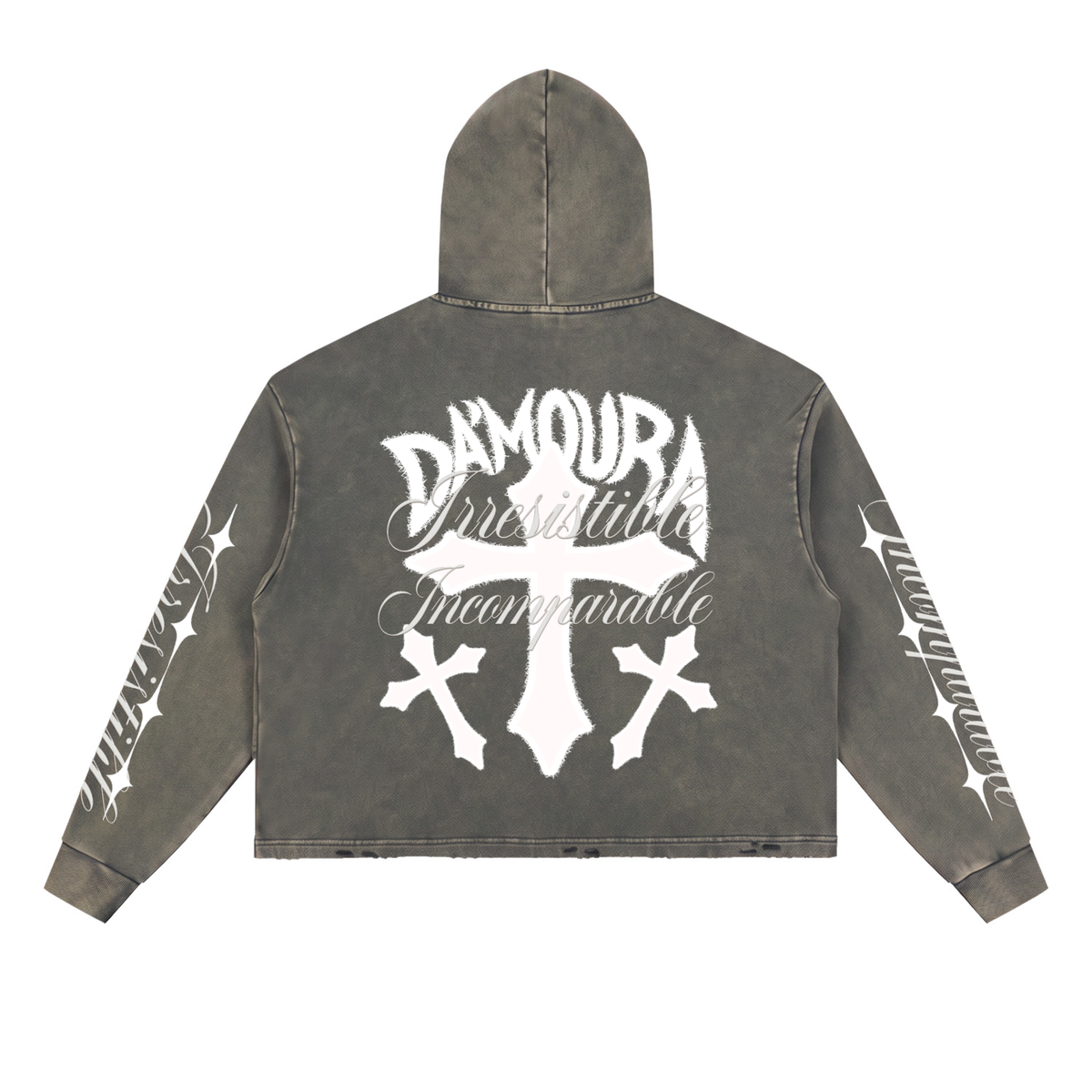 Vintage Washed "DA'MOURA" Hoodie