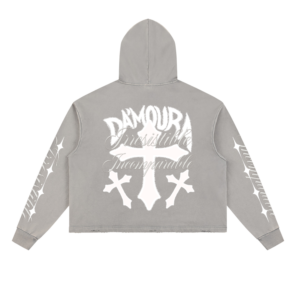 Vintage Washed "DA'MOURA" Hoodie