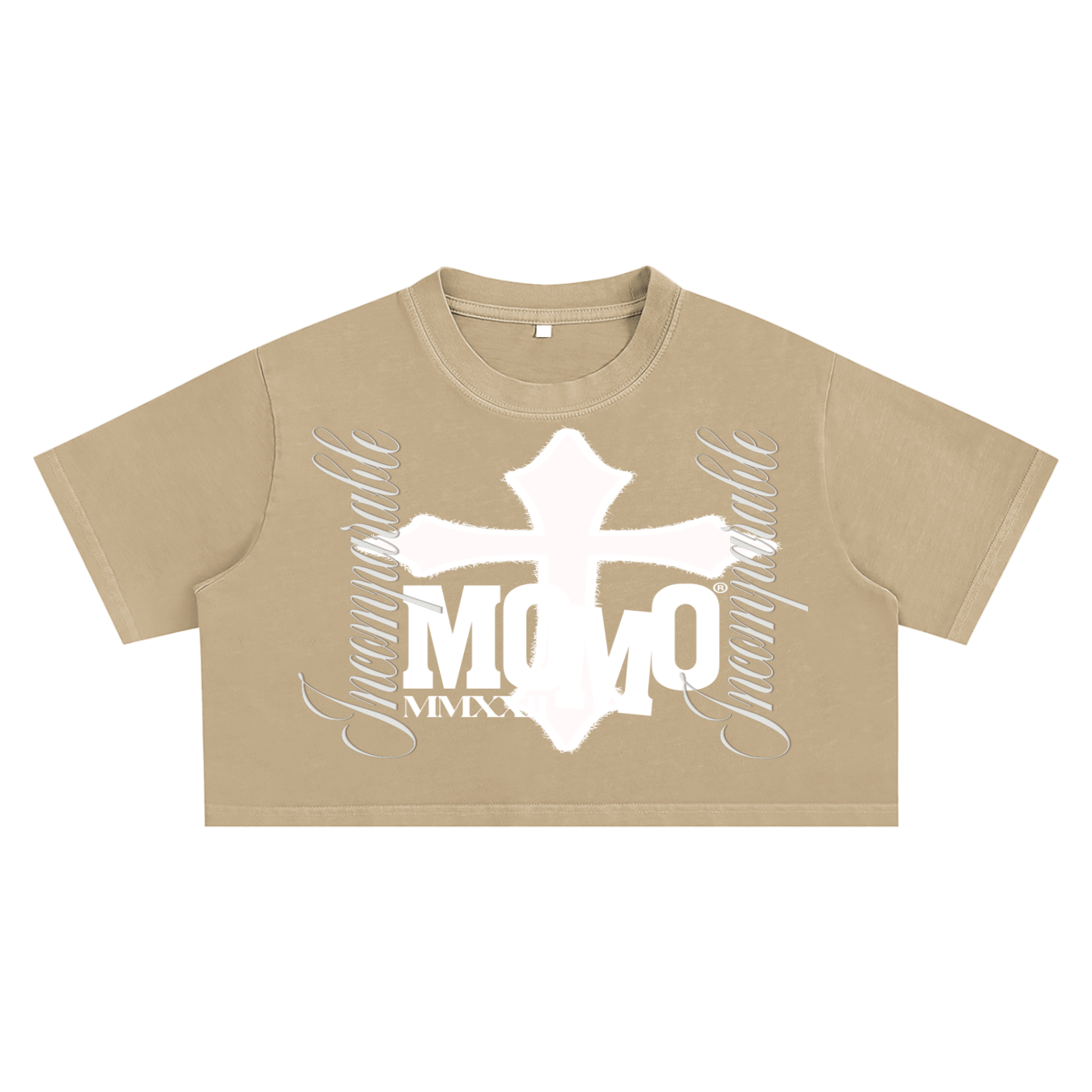 Snow Washed “ MOMO” Crop Top