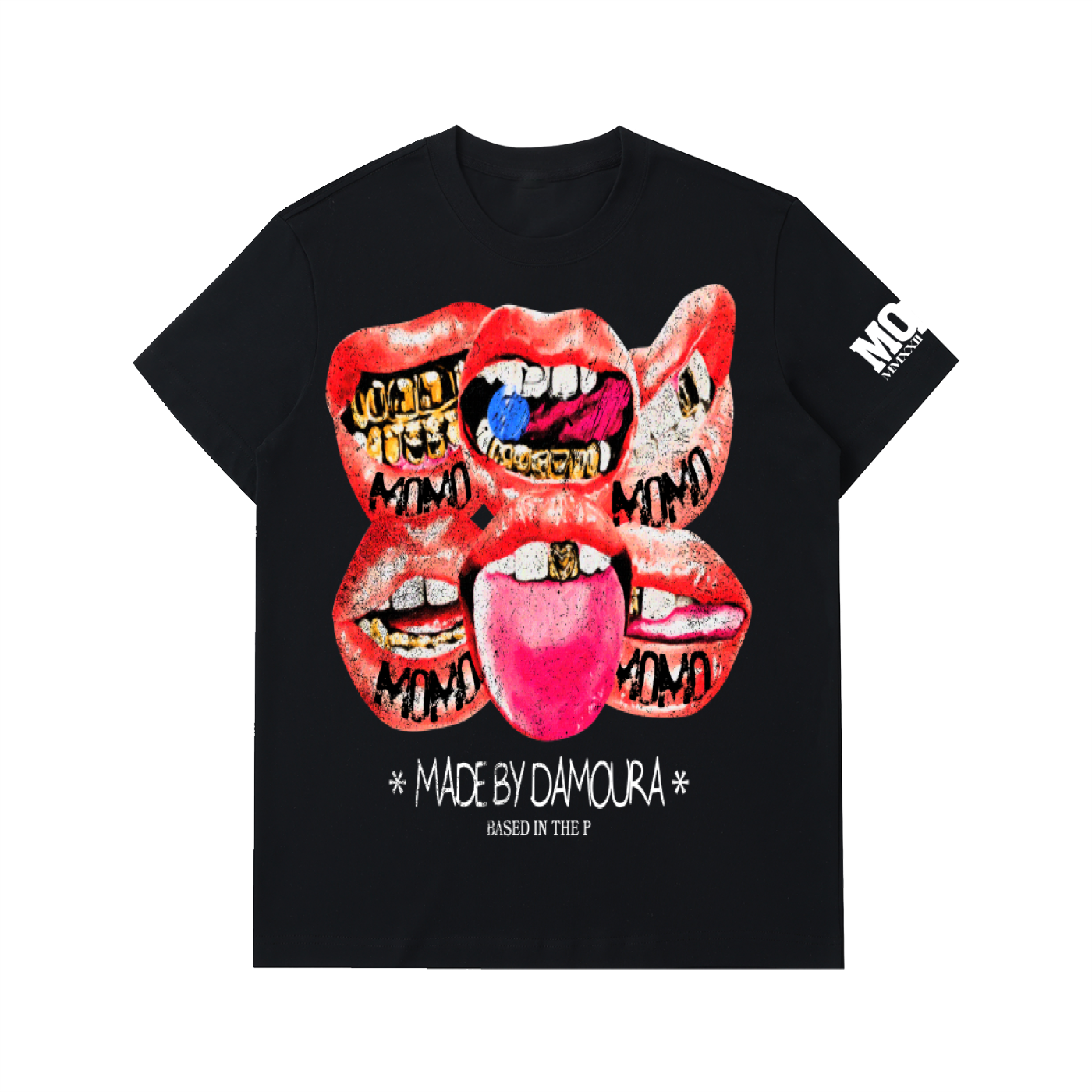 Heavyweight "BORN FROM PAIN" Cotton T-Shirt